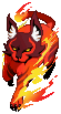 Sprite of a Flame Lynx.